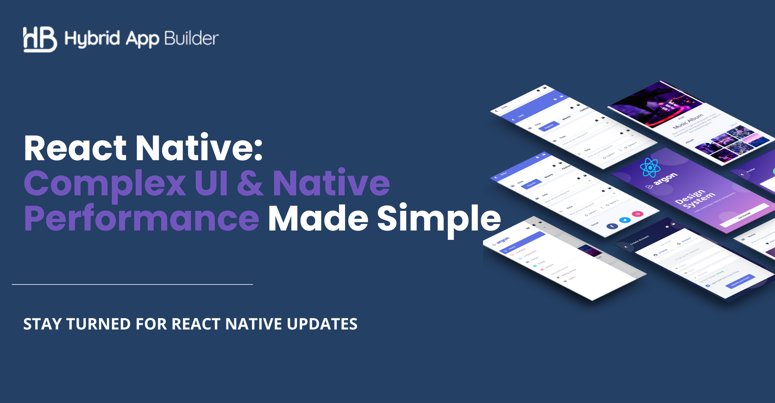 How does React Native handle complex UI and native performanceh
